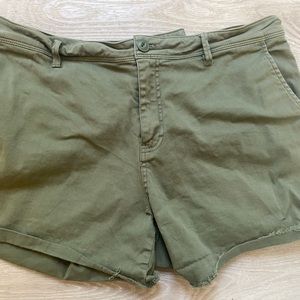 Sanctuary Army Green Shorts